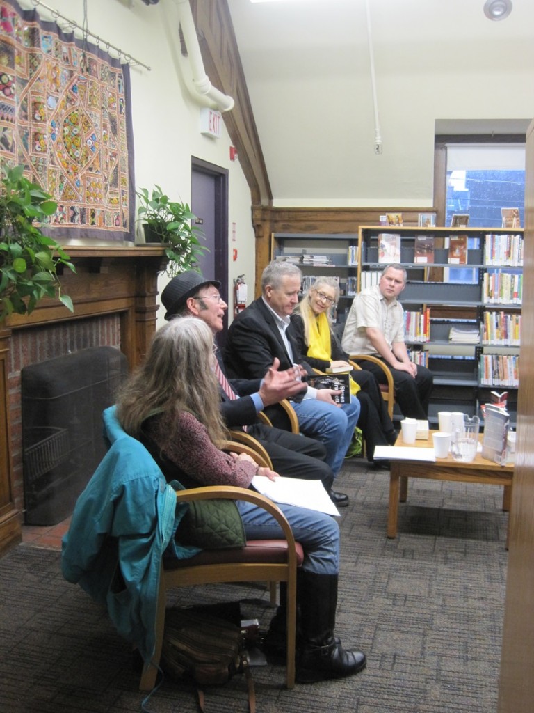 L to R: Sharon A. Crawford, Steve Shrott, Nate Hendley, Lisa de Nikolits, Mark Eddy